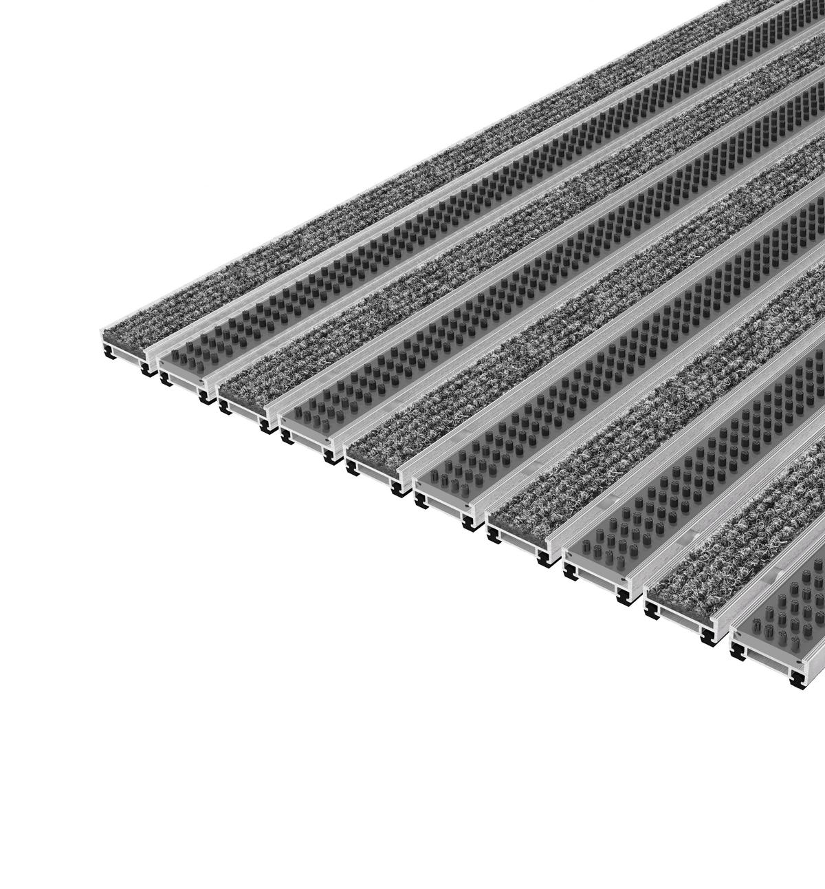 Top Clean TREND z narebreno preprogo in kasetno krtačo predpražniki