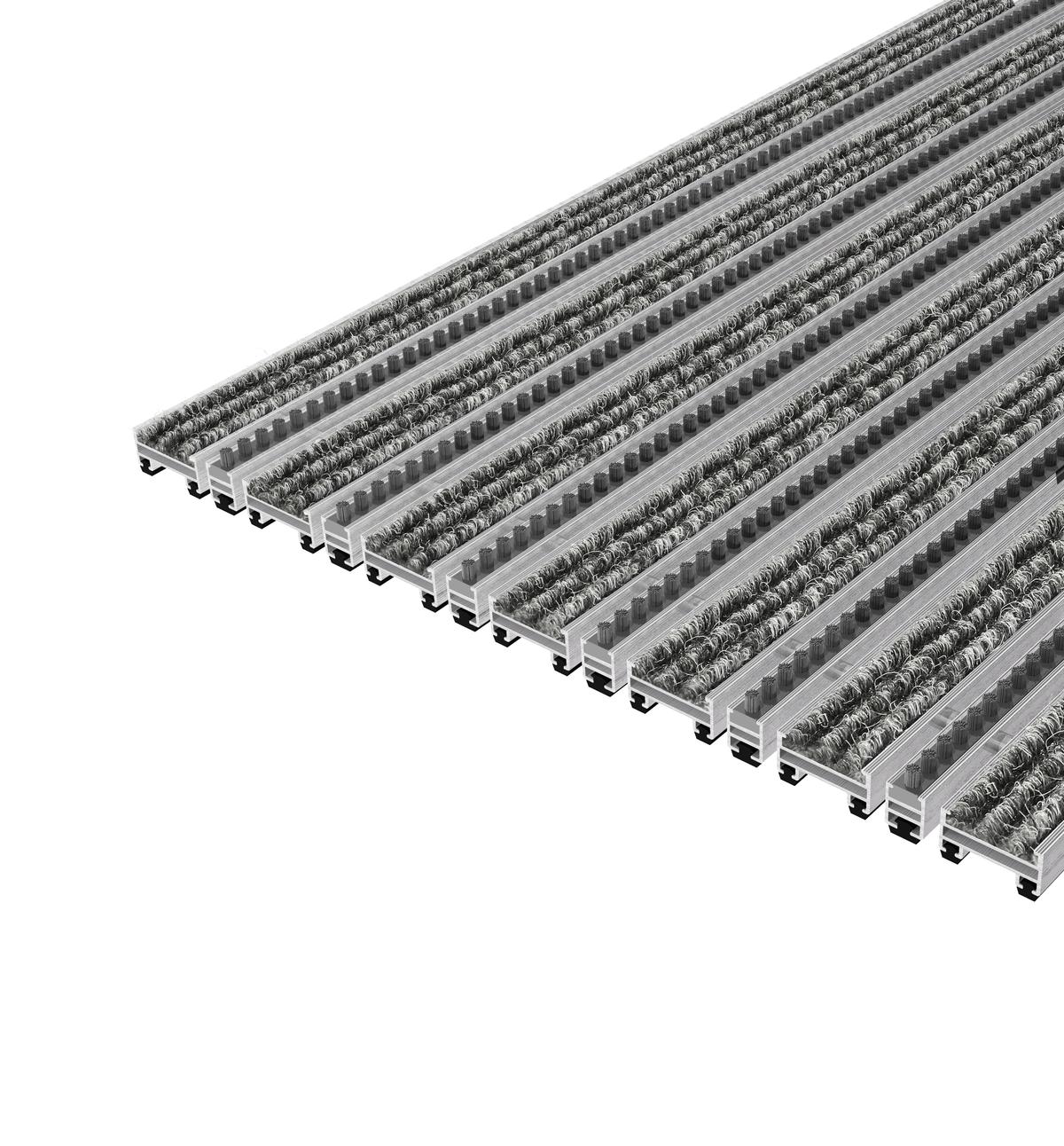 Top Clean TREND z narebreno preprogo in krtačnim trakom predpražniki